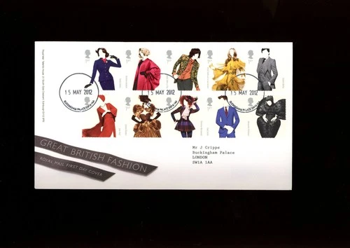 2012 Great British Fashion Royal Mail FDC with Buckingham Palace CDS.