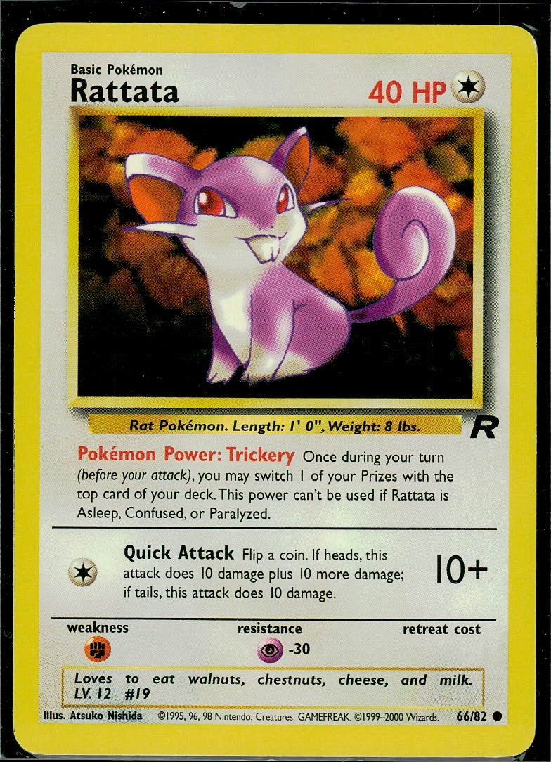 Rattata Team Rocket NM Pokemon TCG