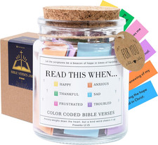 Read This When Bible Verses Jar   Mothers Day Gifts for Mom, Birthday, Christian