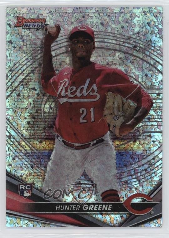 2022 Bowman's Best Mini-Diamond Refractor /299 Hunter Greene #54 Rookie RC