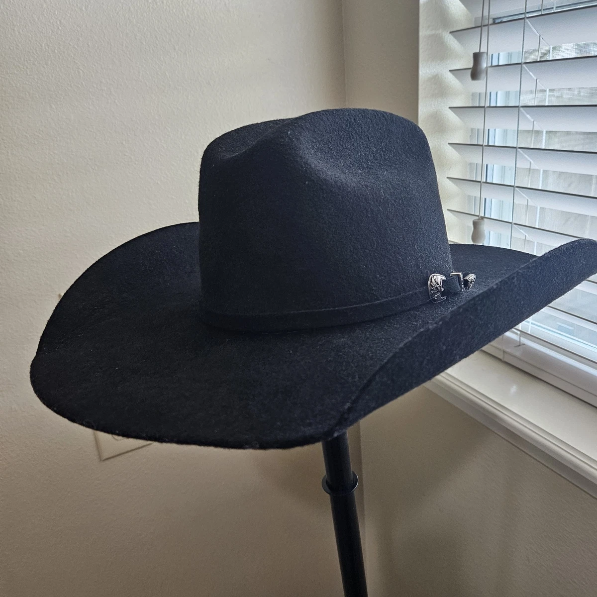 Chapeau Cowboy Vintage Reed Hill – Fourrure Mélangée, Taille 6 3/4, Western