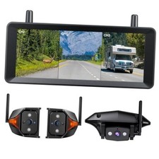 Wireless RV Backup Camera System: Rear and Side Coverage on a Triple Camera