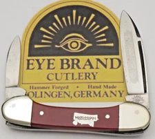 Vintage EYE BRAND Solingen Scarce “Baby Butterbean” Knife - MISSISSIPPI Shield