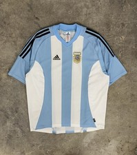 Vintage Adidas 02-04 Argentina World Cup Soccer Jersey Kit Maglia Trikot Size XL