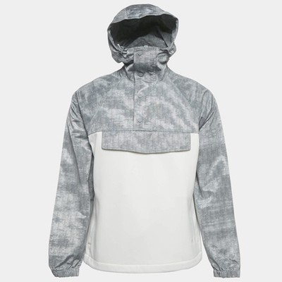 Dior Homme Grey White Oblique Hooded Anorak Jacket XS | eBay