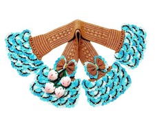 Crochet Handle Cover for LV SPEEDY, size25,30,35 Keepall, Alma, Blue  Brown