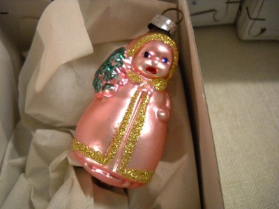 Lot of 6 Inge-Glas Ornaments 