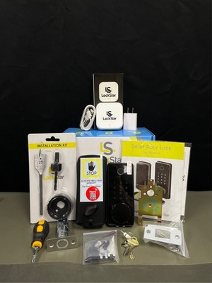 LOCKSTAR  Smart Door Lock   Keyless Entry Deadbolt Door Lock   Multiple Entry  1