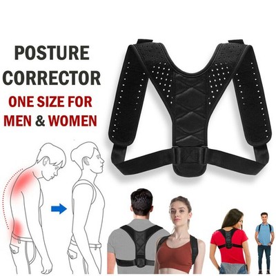 Posture Corrector Men Women Upper Back Pain Brace Clavicle Support StraightenerM