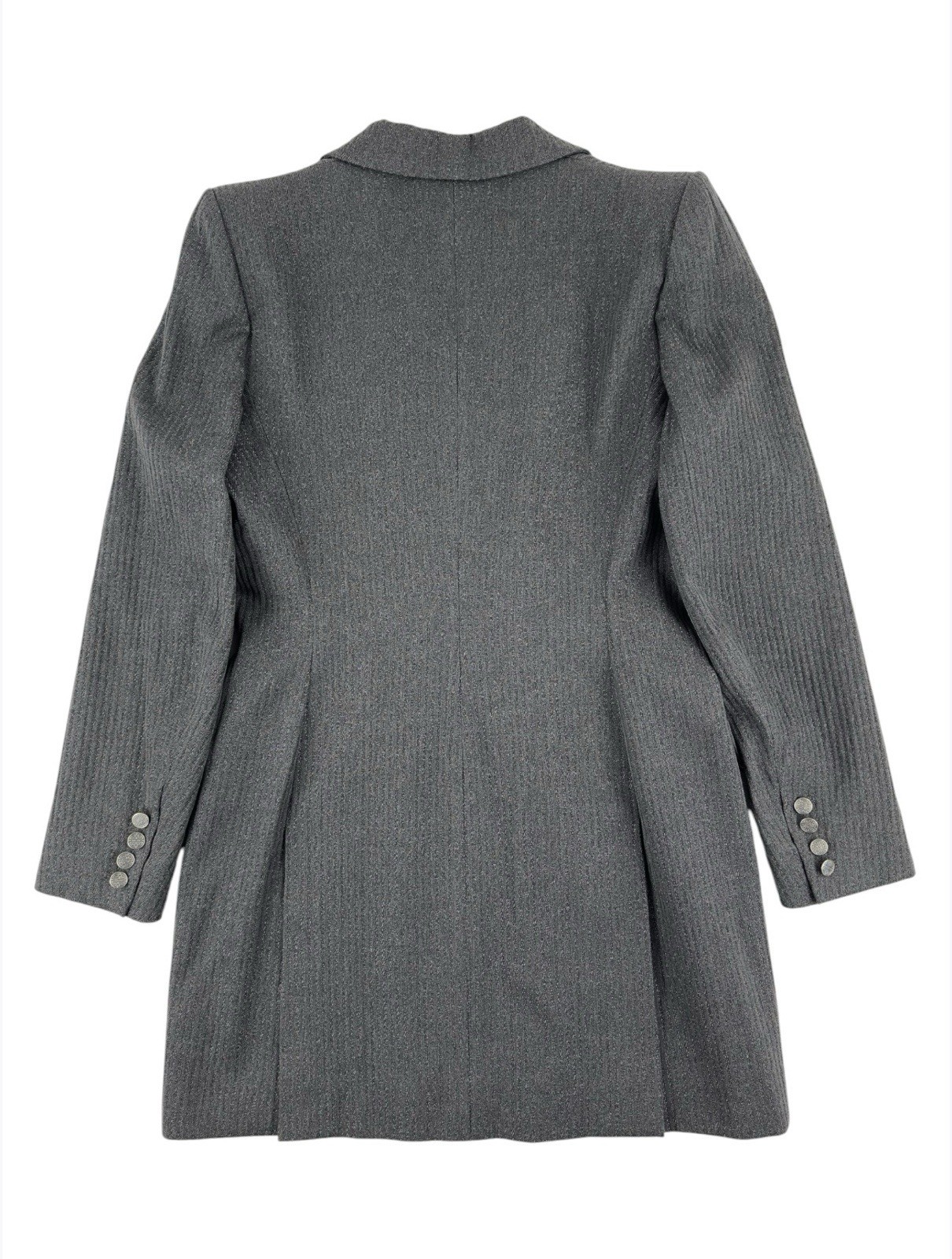 Givenchy Couture Fall 1998 Striped Grey Wool Jacket Vintage Alexander McQueen image 3