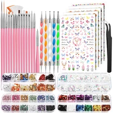 Nail Art Brushes Set, Nail Art Kit, Nail Design Kit, Nail Art Dotting Pens, Nail