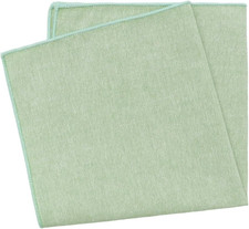 Cotton Pocket Squares for Men Solid Color Mens Handkerchiefs for Suit Jacket Acc