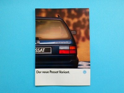 Brochure / Catalogue - VW Passat B3 (Type 35i) - Variant - CL, GL and GT - 03/88