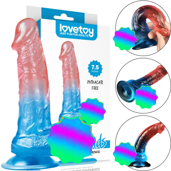 GroßE Realistischer Dildo Mit Hoden Und Saugnapf Penis Natur-image