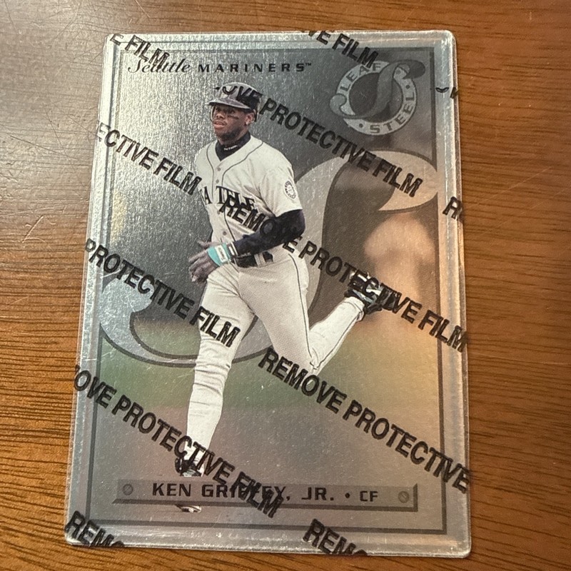 1996 Leaf Preferred - Steel Ken Griffey Jr #52 metal card