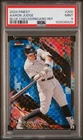 2024 Topps Finest - Uncommon Aaron Judge #200 Blue Checkerboard Refractor 03/75