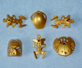 Lego Bionicle STARS (7116 - 7138) Complete with GOLD TOKENS & All Weapons