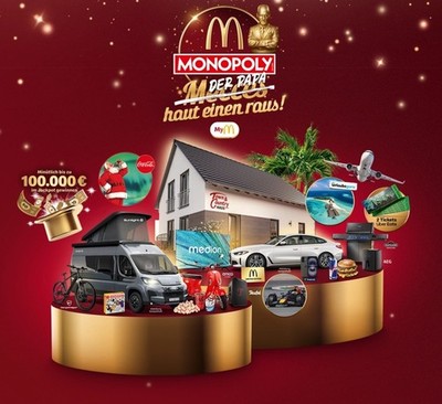 TOP-AKTION  Mc Donalds 2025 Monopoly 50 x Codes  