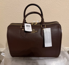 Coach Rowan Maple and Gold Pebbled Leather  N...