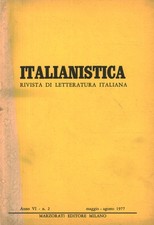 Italianistica: rivista di letteratura italiana. Anno VI n.2 (maggio-agosto) 1...