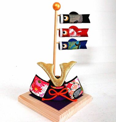 Kyoto Koinobori doll Kabuto Japanese handcraft ornaments carp KOI SAMURAI armar