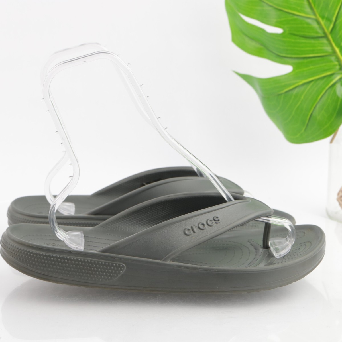 New Crocs Classic II Gray Flip-Flop Sandals - Men\'s 13 Crocs Men main image 2