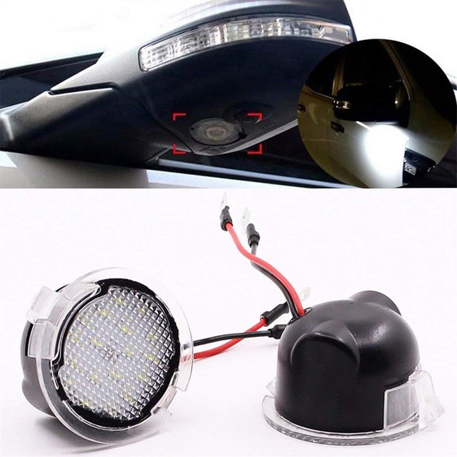 2X LED Under Side Rear View Mirror Puddle Light Fit for Ford Taurus