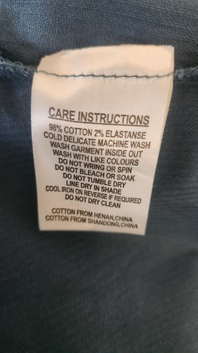 Princess Highway Cord Corduroy Skirt Teal Size 10 Mini A-line - Picture 9 of 9