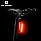 ROCKBROS Bicycle Light Waterproof Tail Light Riding Warning Saddle 6 Mode