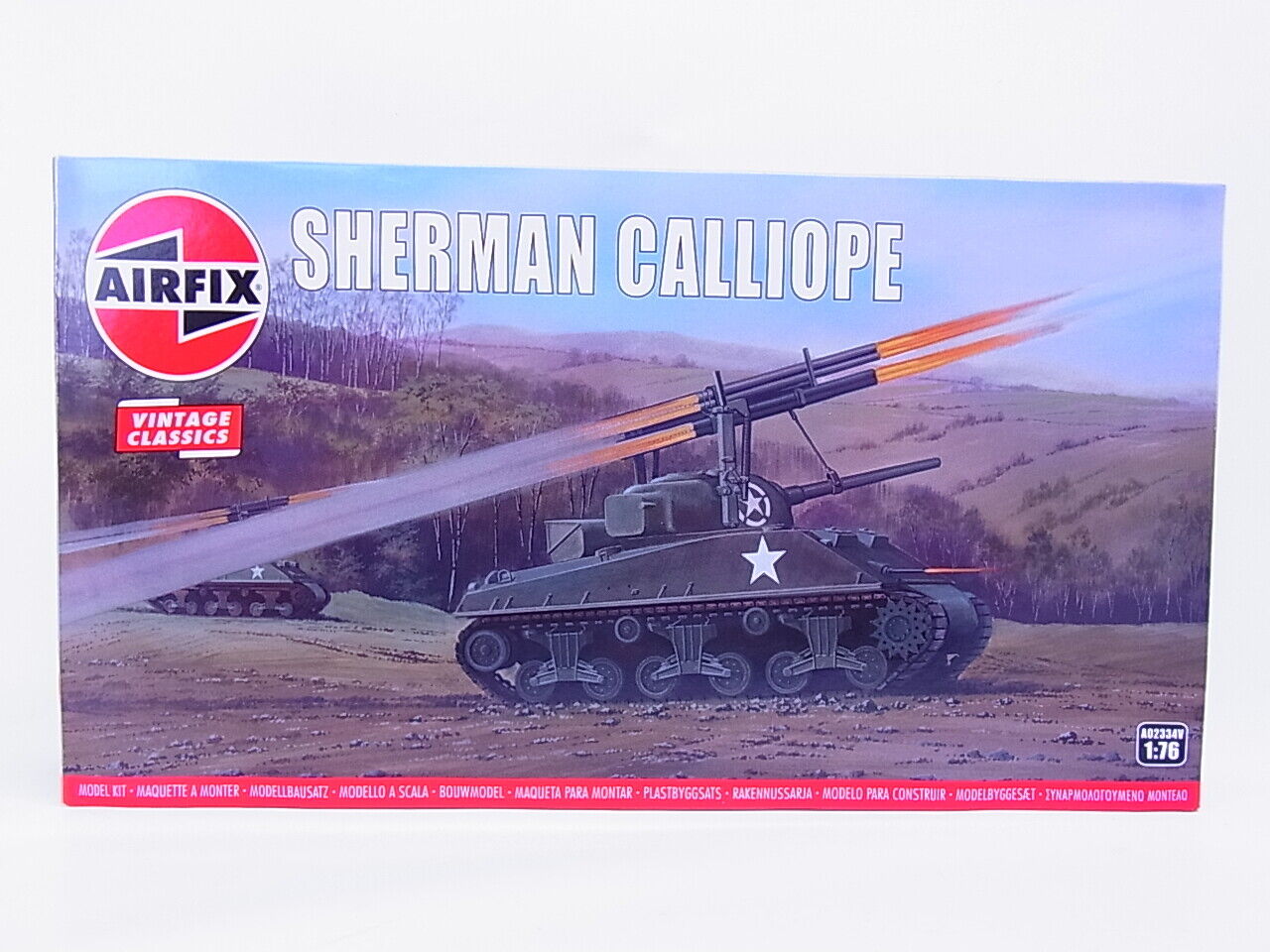 85357 airfix a02334v sherman calliope vintage classics kit 1:76 new in ovp