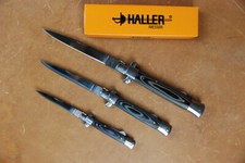 Taschenmesser Stiletto-Form §42a legal führen einseitig geschliffen Zweihand S-L