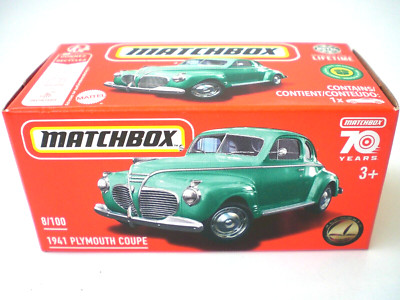 MATCHBOX * 70th * POWER GRABS * 1941 PLYMOUTH COUPE * 2023 * THAILAND * IN OVP
