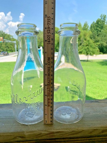 Vtg Belleview Farms Dairy Milk Bottle Lot of 2 Quarts - 第 19/19 張圖片