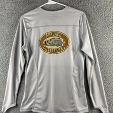 Simms Shirt Womens Large Gray Apalach Outfitters Cor3 Fishing Performance Tee