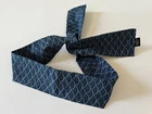 Japanese Hachimaki Headband 36"x2.5" NAMI Wave Sushi Chief, Sports/  Blue