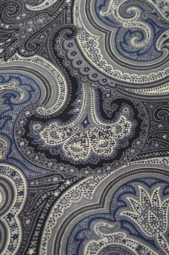 Sciarpa di seta ETRO Milano unisex uomo donna nero grigio Made in Italy - Foto 10 di 16