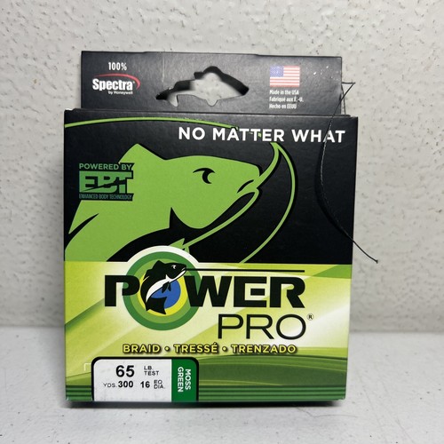 Power Pro Spectra Braid Fishing Line 65 lb Test 300 Yards (Moss Green