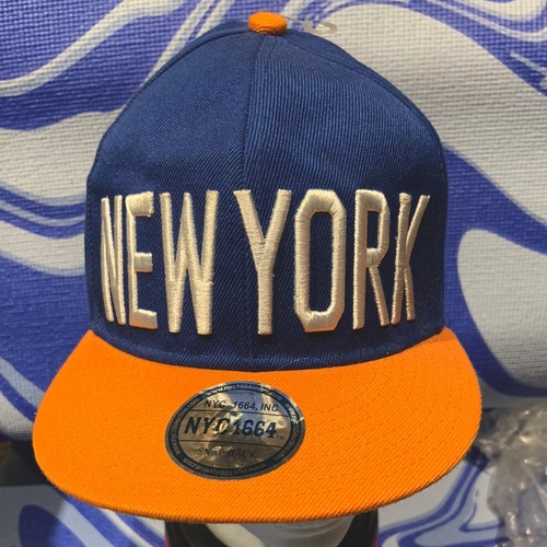 NEW York Mets Cappellino Baseball New York NYC 1664 Blu Arancione Snapback  Cappello bello!!! | eBay