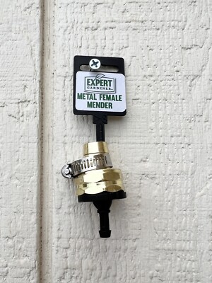 EXPERT GARDENER Metal Female Garden Hose Mender 3/4  - 5/8 