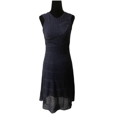 Robe Missoni En Tricot Neuve Avec Étiquettes - Taille 42 (US 6), Orange/Beige, Manches Courtes