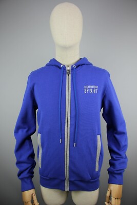 Bikkembergs Sport Blue Training Zip Hoody Mens Size S