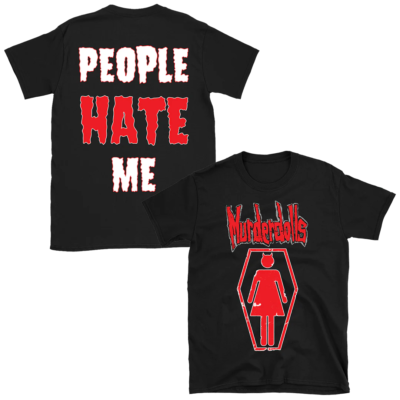 Muderdolls/マーダードールズ PEOPLE HATE ME Tシャツ Murderdolls - People Hate Me Heavy Cotton Black All Size T Shirt