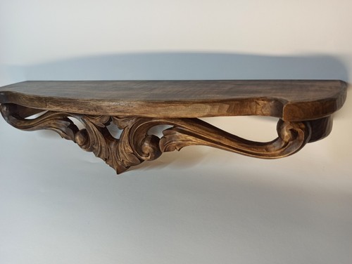 Antique wood wall shelf, Wall decor, Home decor, Vintage Wall Shelf, Wood shelf, - Picture 7 of 12