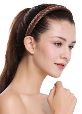 Haarband Haarreif geflochten Tracht traditionell hellbraun braid CXT-001-010