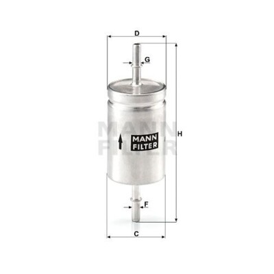 Kraftstofffilter MANN-FILTER WK 512 für CITROËN FIAT JAGUAR LADA OPEL PEUGEOT