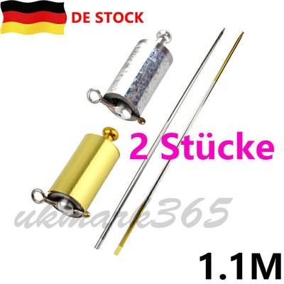 110cm Metall Erscheinender Stock 2pcs Magic Pocket Staff Magiertrick Lllusi N3N3