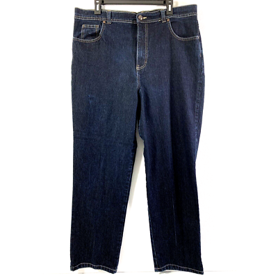 Gloria Vanderbilt Jeans Womens Plus Size 18 Dark Wash Denim