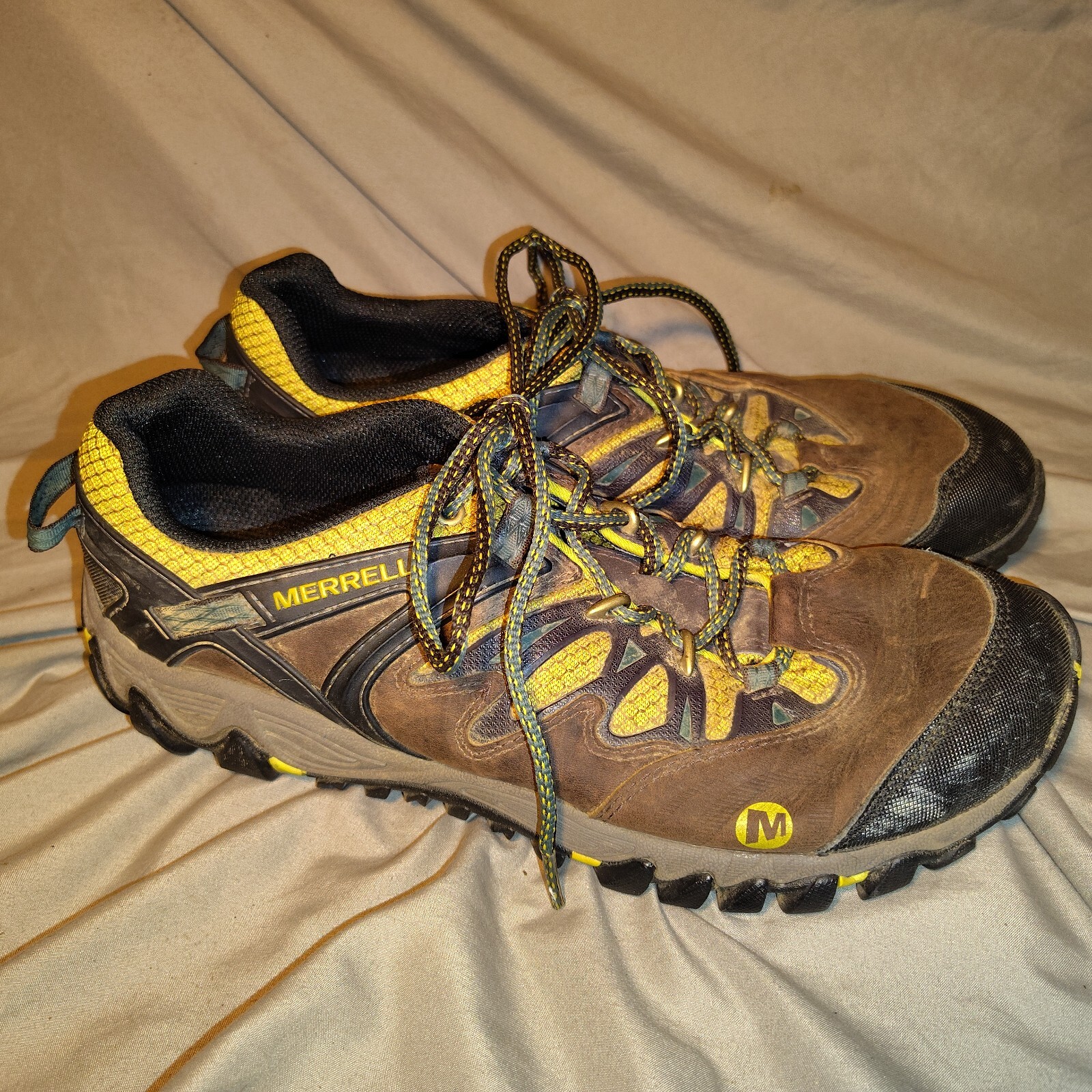 Scarpe da trail running Merrell All Out Rush Unifly uomo 11 5 marrone oro