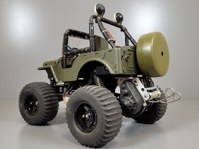 Vintage original 1982 Tamiya 1/10 RC Wild Willy M38 Jeep for Parts