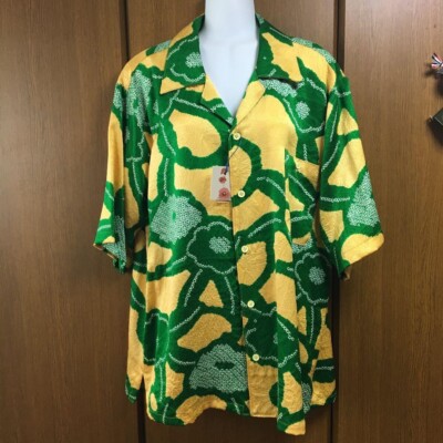 ALOHA T SHIRT Kimono Remake Japanese Handmade Unique
